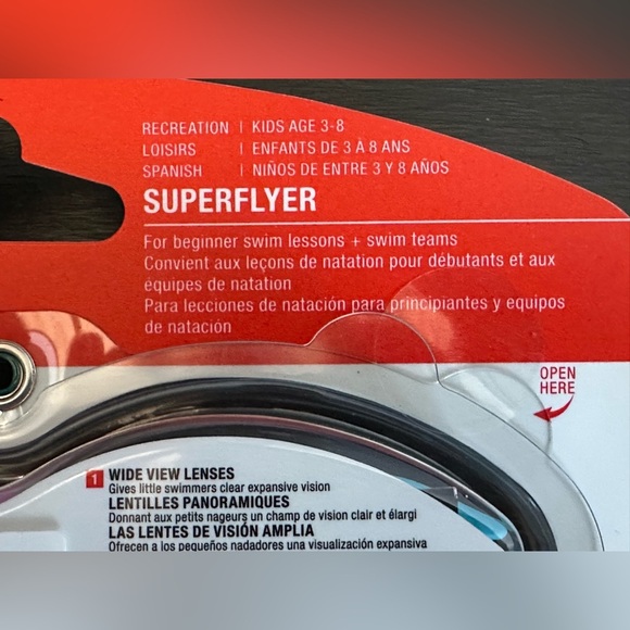 ✨NWT✨ Speedo Superflyer Goggles- Ages 3-8 - Picture 4 of 5